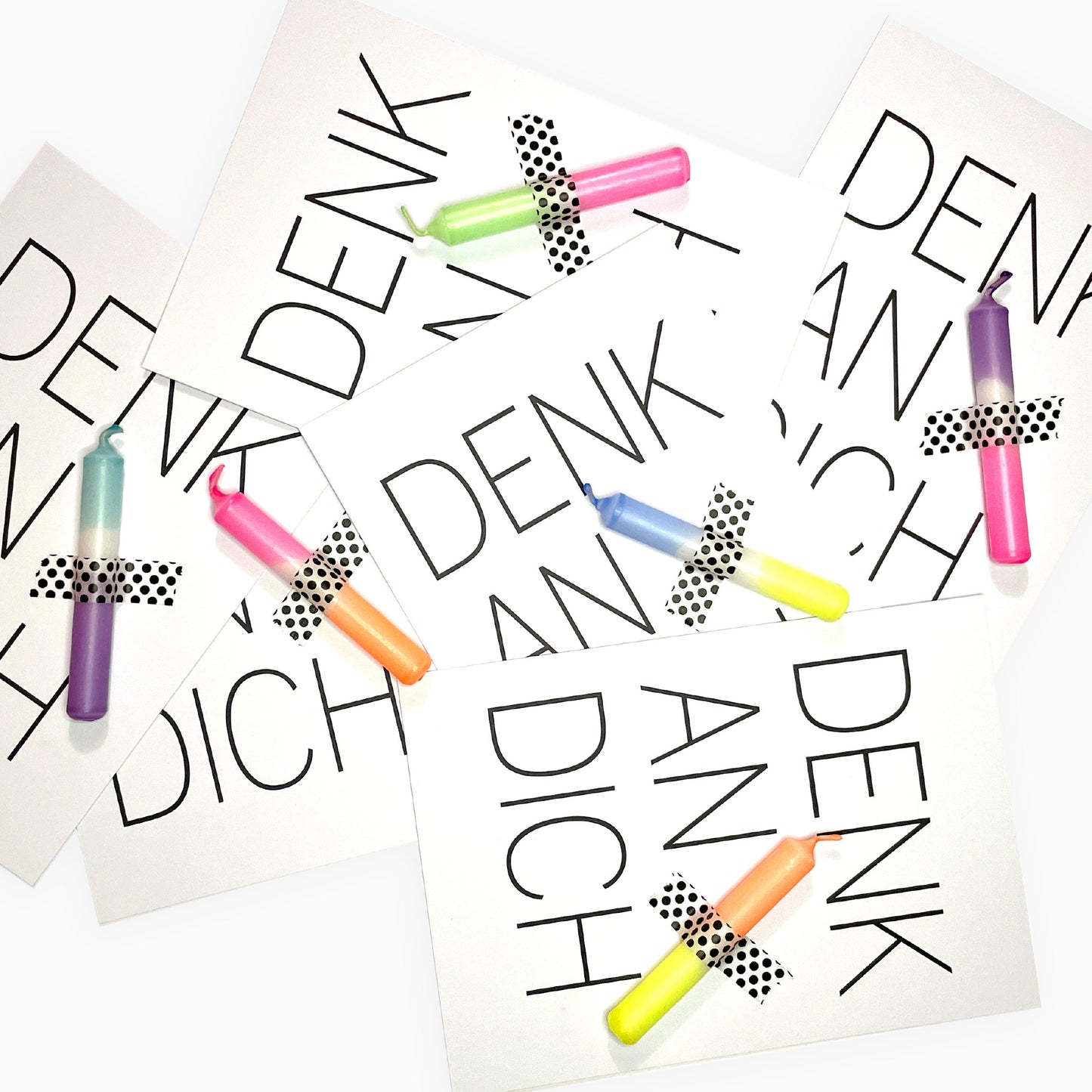 Kerzenkarte Denk an Dich