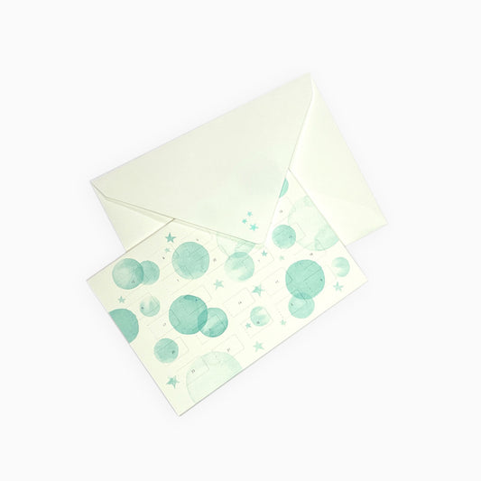 Adventskalender-Karte Mint