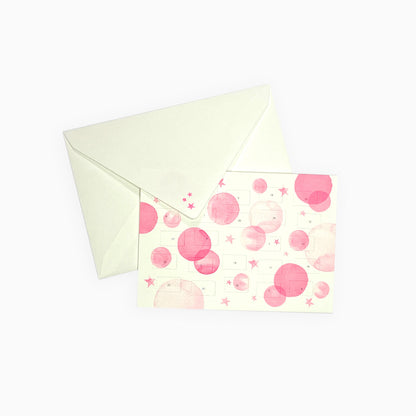 Adventskalender-Karte Neon Pink