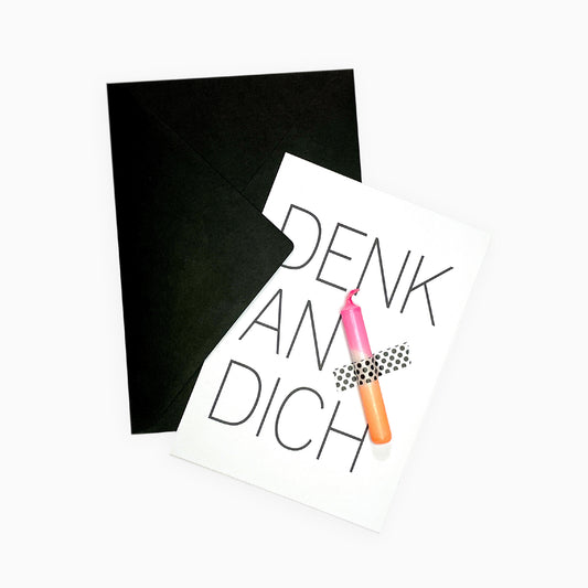 Kerzenkarte Denk an Dich
