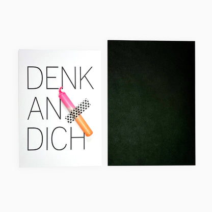 Kerzenkarte Denk an Dich
