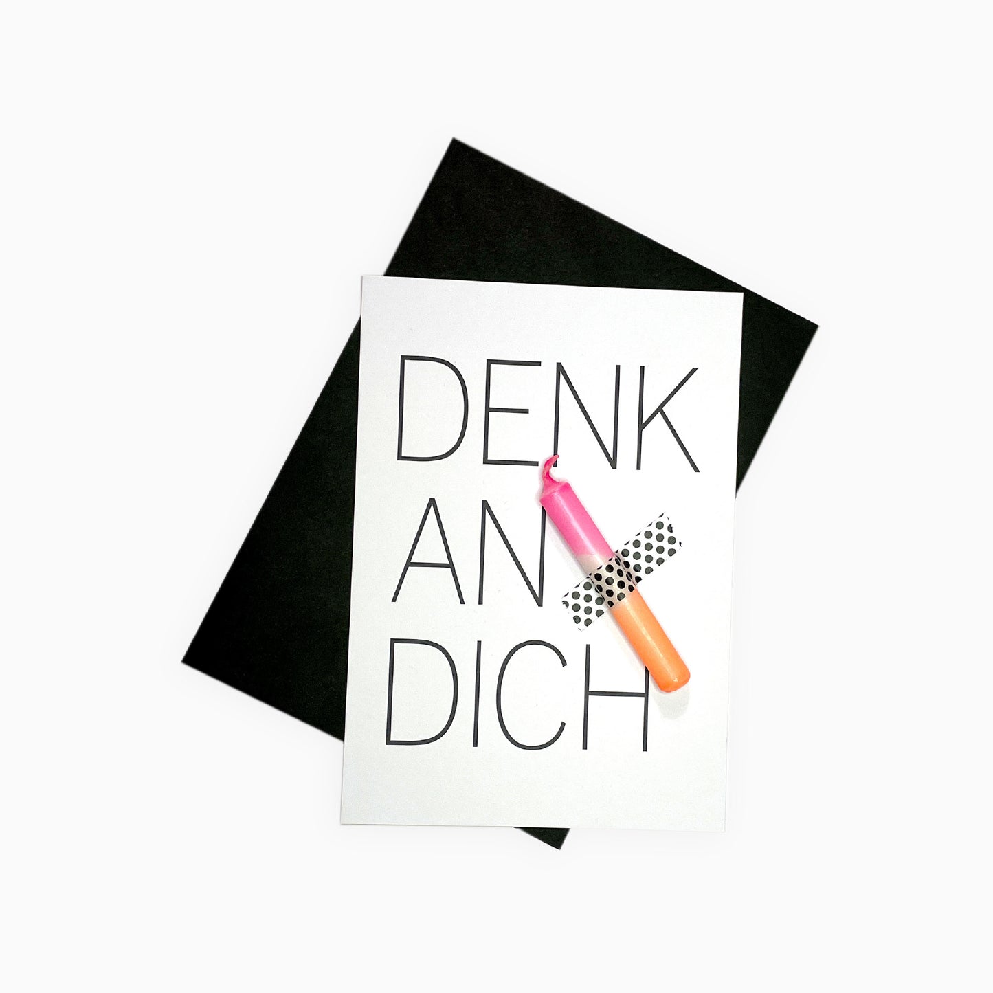Kerzenkarte Denk an Dich