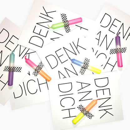 Kerzenkarte Denk an Dich