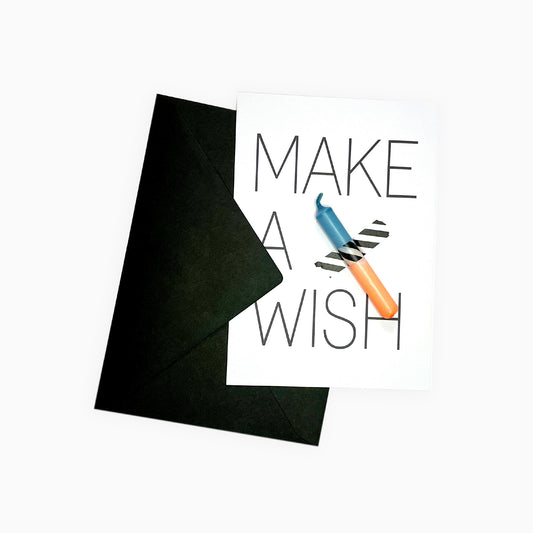 Kerzenkarte Make a wish